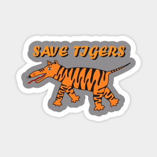 Save Tigers Magnet