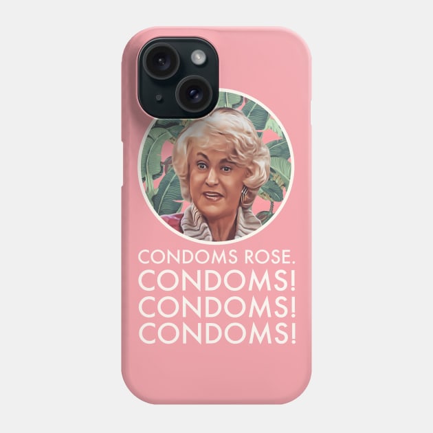 Golden Girls Dorothy zbornak condoms Rose quote Phone Case by EnglishGent