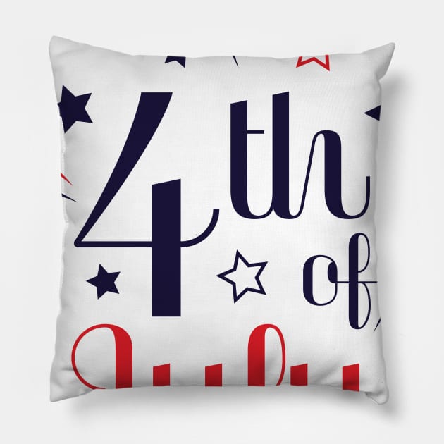 4th of july Pillow by Neoxis