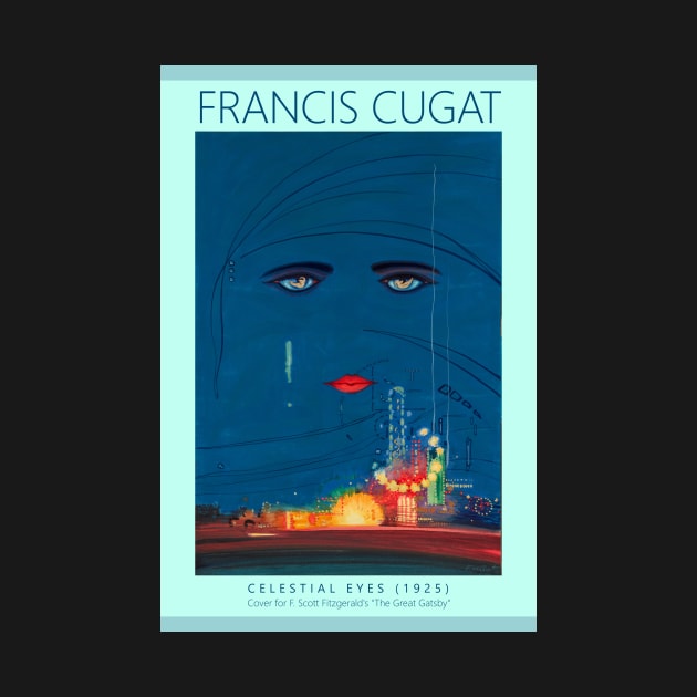 Francis Cugat Celestial Eyes Book Cover for The Great Gatsby by tiokvadrat