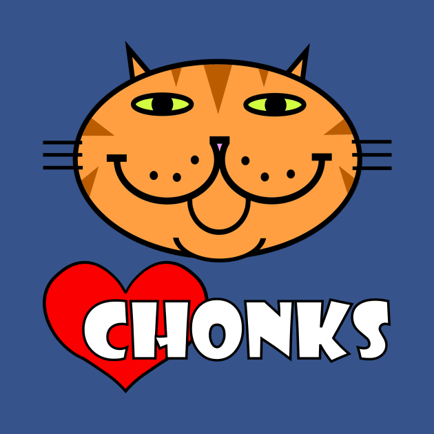 Heart Chonks - Orange Tabby by RawSunArt
