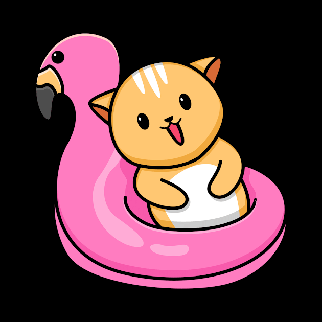 cute cat and flamingo tires by BarnawiMT