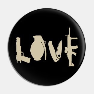 gun firearms love Pin