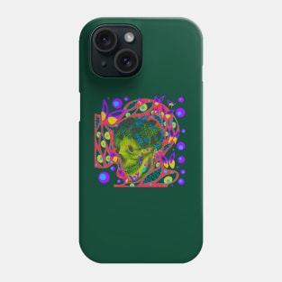 green monster skull in deadly theater arts Phone Case