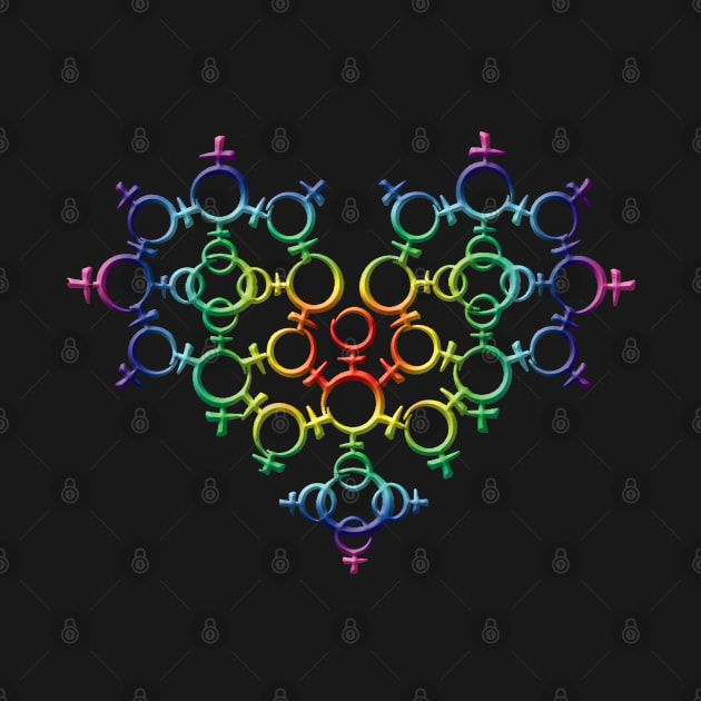 Gay Pride Female Heart by House_Of_HaHa