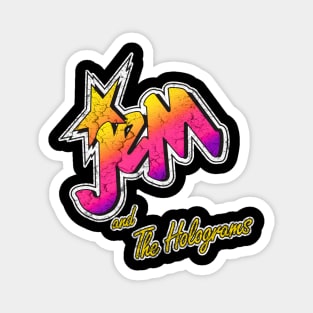 Distressed Jem And The Holograms Magnet