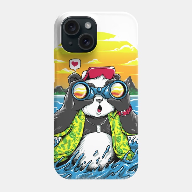 summer panda Phone Case by spoilerinc