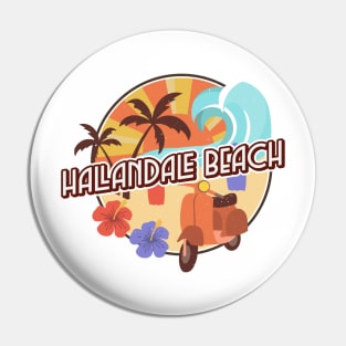 Hallandale Beach Moped Pin