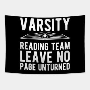 Book Reader - Varsity reading team leave no page unturned Tapestry