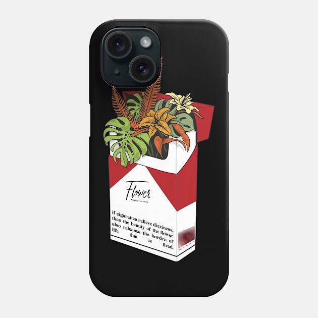 Flower Cigarete Phone Case by Wagum Std