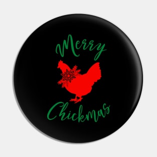 Xmas Chicken Merry Chickmas Pin