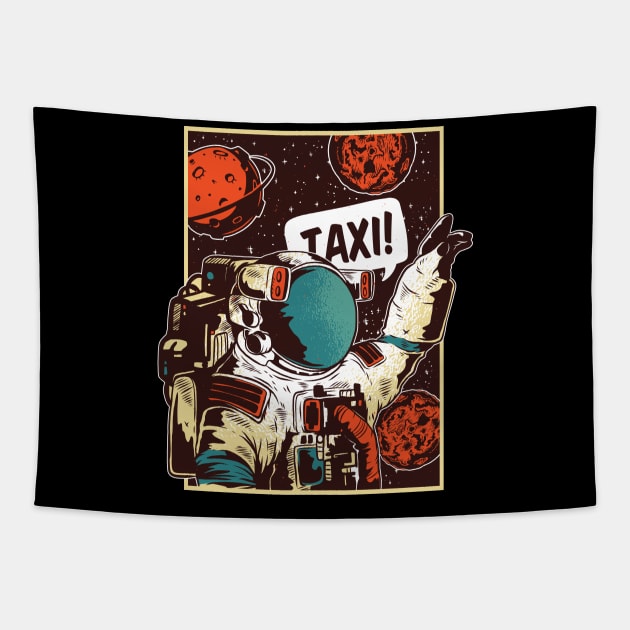 Space Taxi Tapestry by EarlAdrian