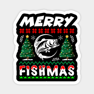 Merry Fishmas T-Shirt Design Magnet