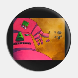 Pink robot house Pin