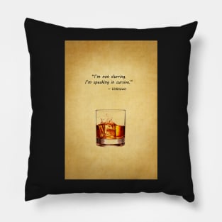 A Funny Drinking Quote Pillow