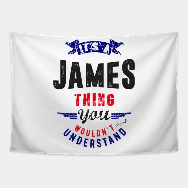 Is Your Name, James ? This shirt is for you! Tapestry by C_ceconello