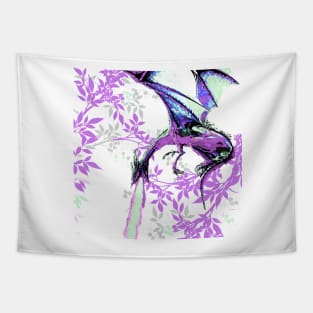 LEAF PURPLE TOILE DRAGON DAYS Tapestry