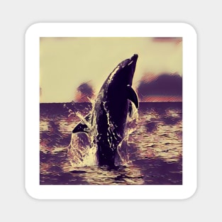 Dolphin Art Magnet