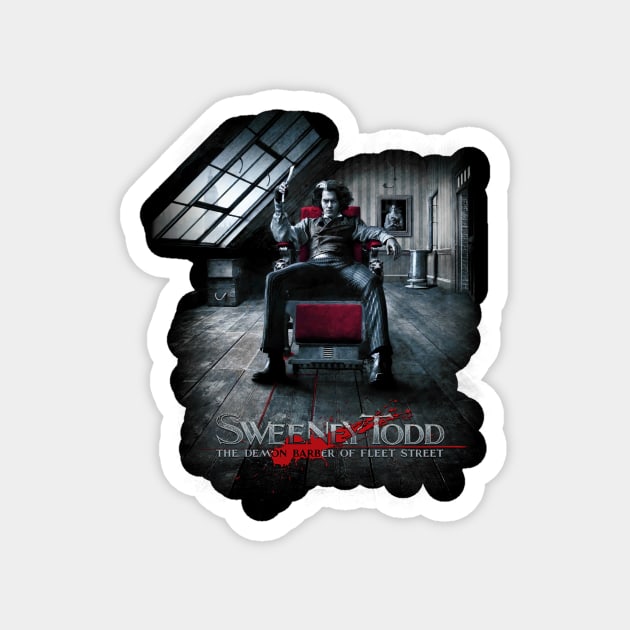 DEMON BARBER  SWEENEY TODD FILM MOVIE Magnet by Smithys