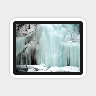 Frozen Waterfall, blue Magnet