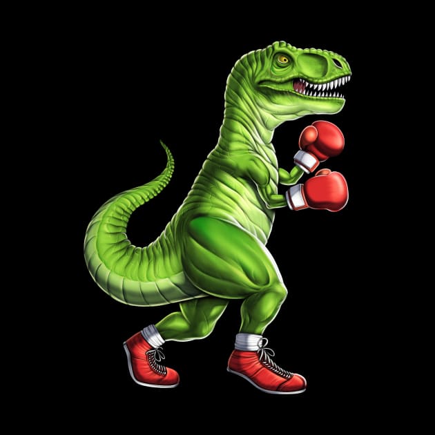 Boxing T-Rex Dinosaur by underheaven