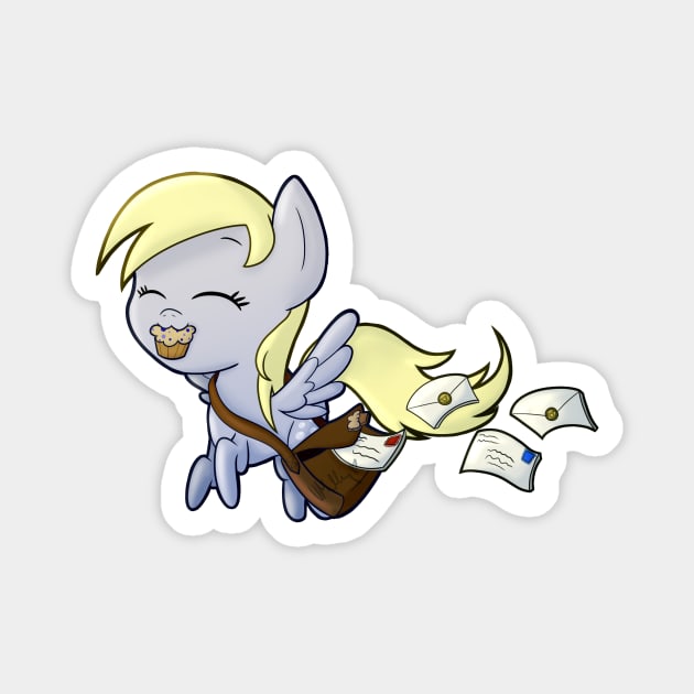 Chibi Derpy Hooves Magnet by vcm1824