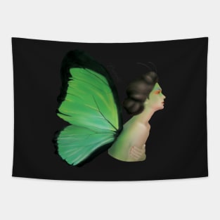 Green Butterfly Fairy Tapestry