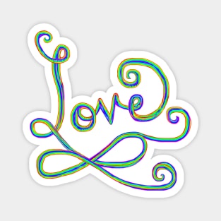 Rainbow Love Infinity Sign Magnet