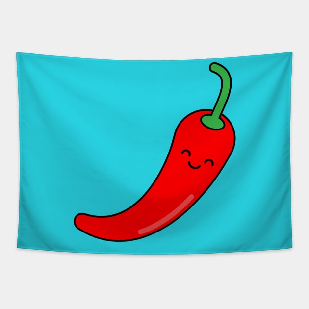 Chili Pepper Tapestry by WildSloths
