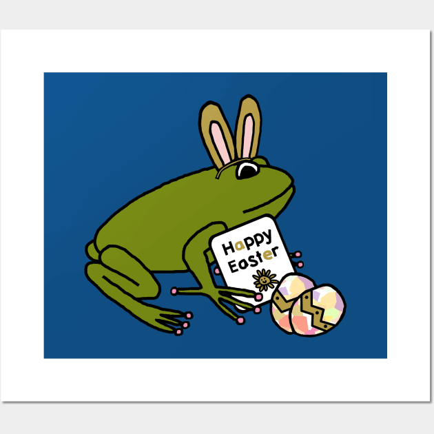 Happy Easter Bunny Ears Frog