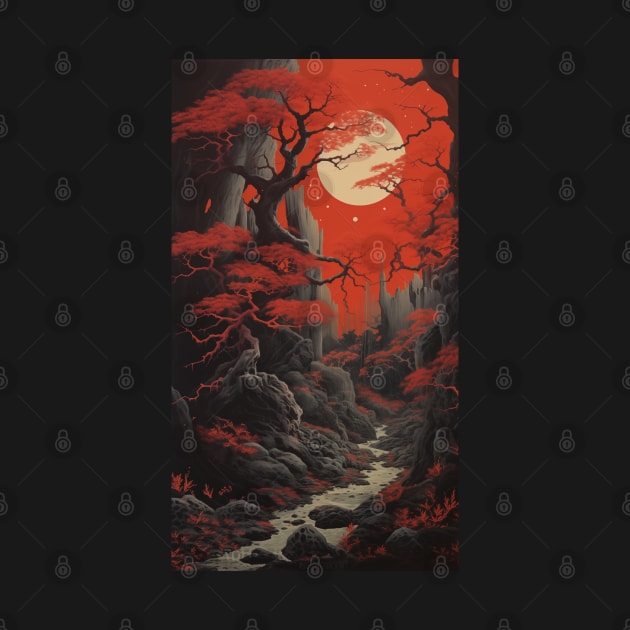 TRANQUILITY - DARK FANTASY ART STYLE by Vista Threads Co