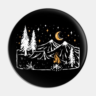 Camp Fire Pin