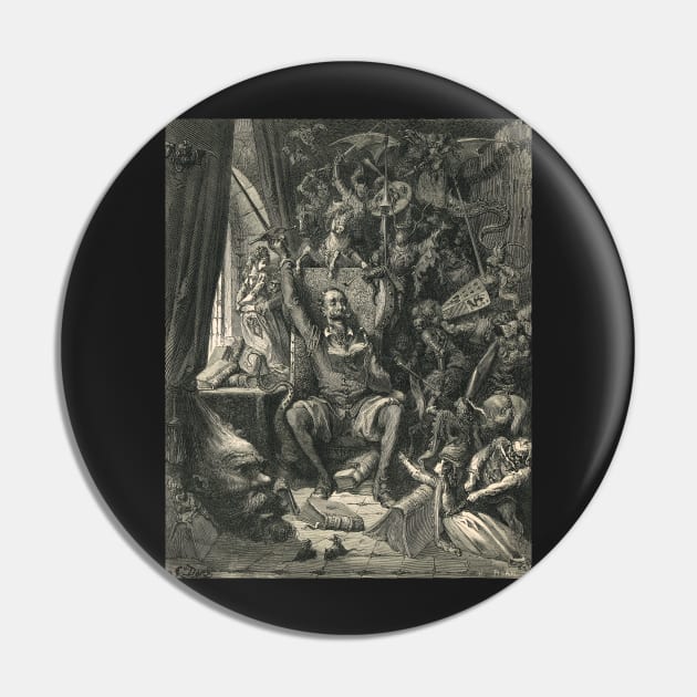 Don Quixote in his study by Gustave Dore Pin by artfromthepast