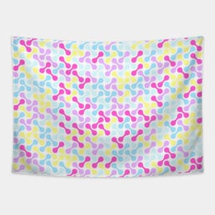 Abstract Pattern Pastel Colors Tapestry