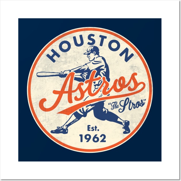 Throwback Houston Astros 2 by © Buck Tee Originals - Houston Astros - T- Shirt