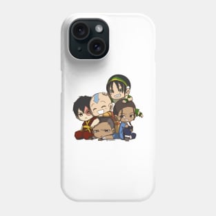 Avatar the Last Airbender Chibi Gaang Sticker Phone Case