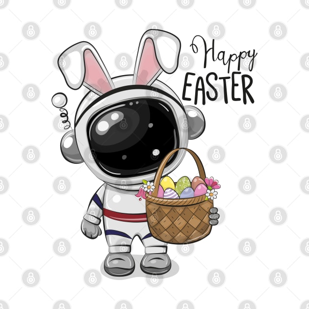 Cute Astronaut with Rabbit Ears by Reginast777