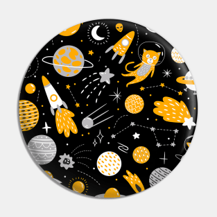 Cats in space Pin