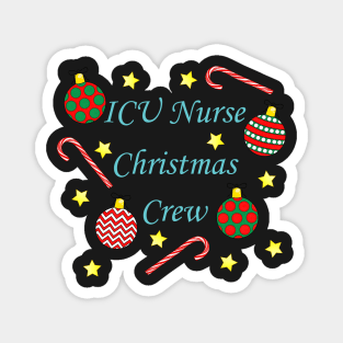 ICU Nurse Christmas Crew (Blue) Magnet