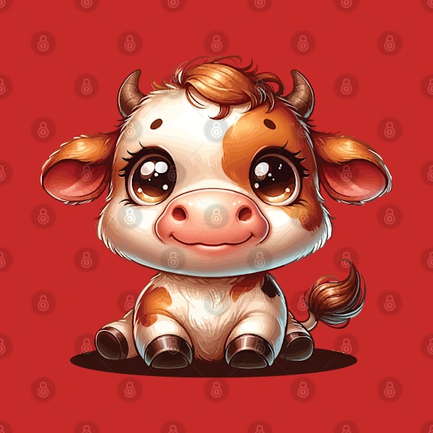 Cute baby cow by Art_Boys