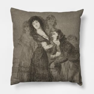 Which of Them is the More Overcome? by Francisco Goya Pillow