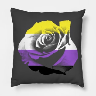 Enby Rose Pillow