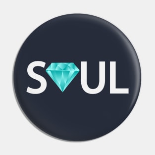 Precious Soul artistic typography design Pin