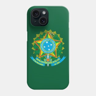 Brazil / Vintage Look Faded Flag Design Phone Case