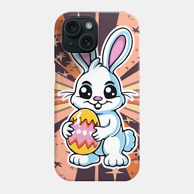 Happy Easter Bunny Phone Case by Tezatoons