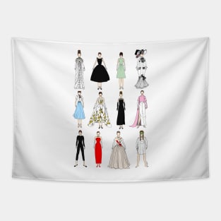 Classic Movies Outfits 1 Tapestry