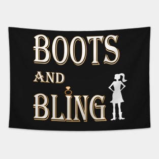 Boots and Bling Tapestry