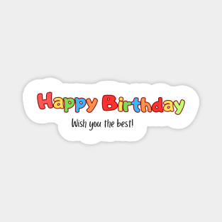 Happy Birthday Magnet