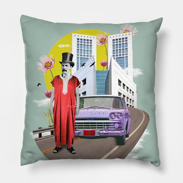 Morocco casablanca Pillow by ARTWEARABLE.MA