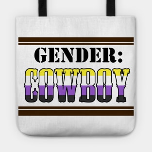 Gender: COWBOY - Enby Colors Tote